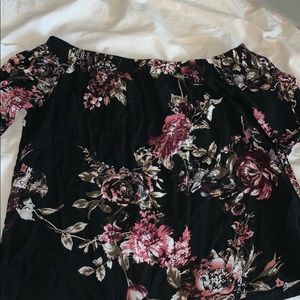 Floral off the shoulder top